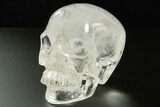 Realistic, Polished Quartz Crystal Skull - Madagascar #378602-2